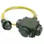 Dönges Dreifachverteiler THW-Version 230 V, 16 A, 2,5 m, bronzegrün Dönges Dreifachverteiler THW-Version 230 V, 16 A, 2,5 m, bronzegrün