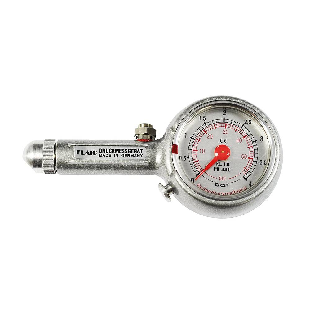 Flaig Reifendruckmesser 0-4 bar Reifendruckprüfer mit Ablassventil