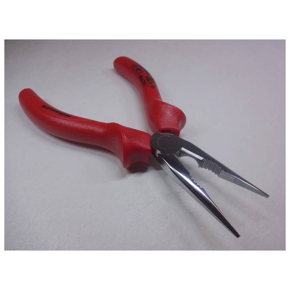 Friedrich Radiozange verchromt, VDE, 160 mm, rot