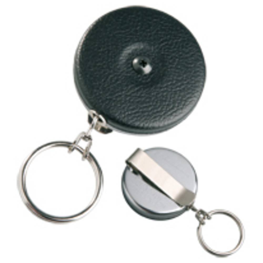 Key-Bak Schlüsselrolle, Edelstahlkette, 60 cm, schwarz