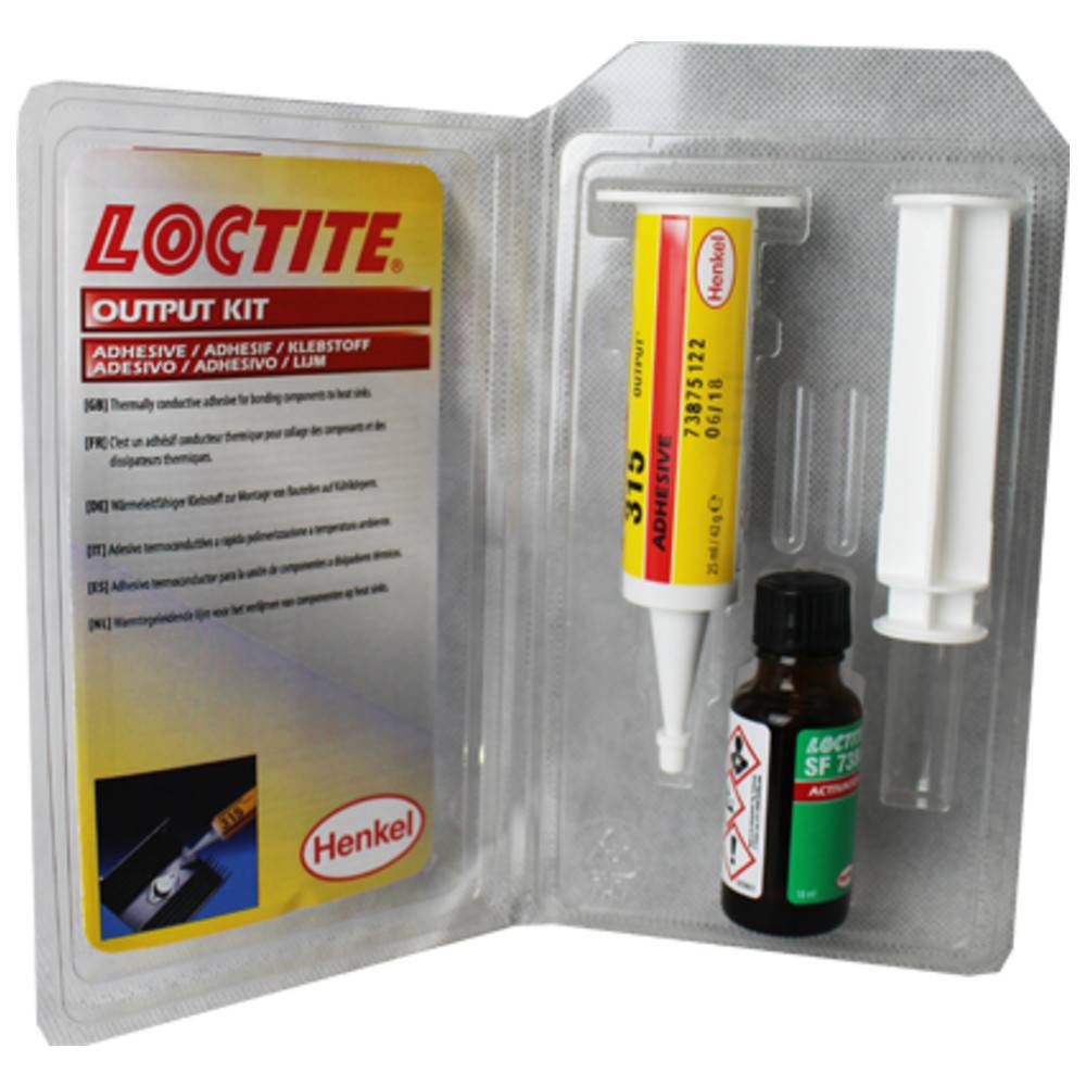 Loctite Methacrylat Wärmeleitkleber Output-Set, Typ 315, 25 ml