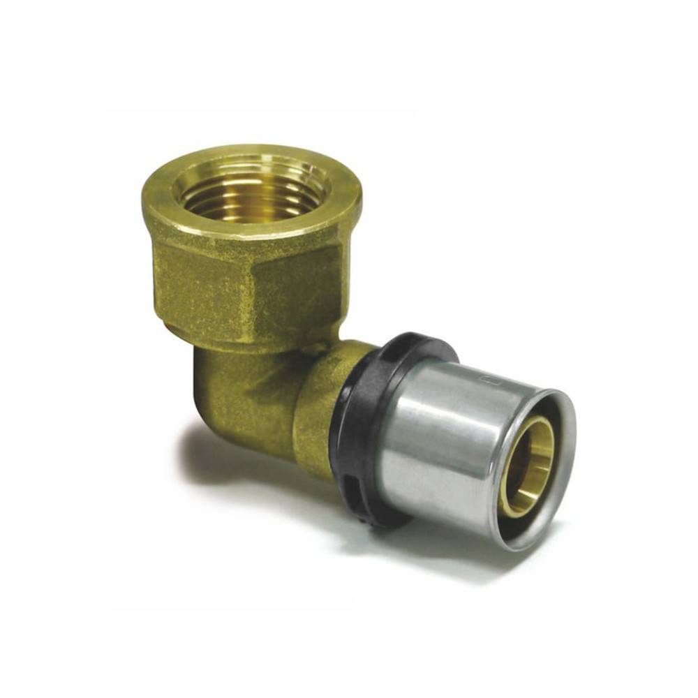 Sanpro Pressfitting 90° Winkel - Bogen Innengewinde, Größe 26x3, Gewinde 3/4''