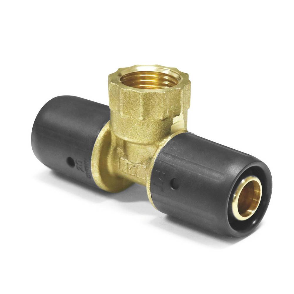 Sanpro Steckfitting T-Stück Innengewinde, Größe 20x2, Gewinde 3/4''