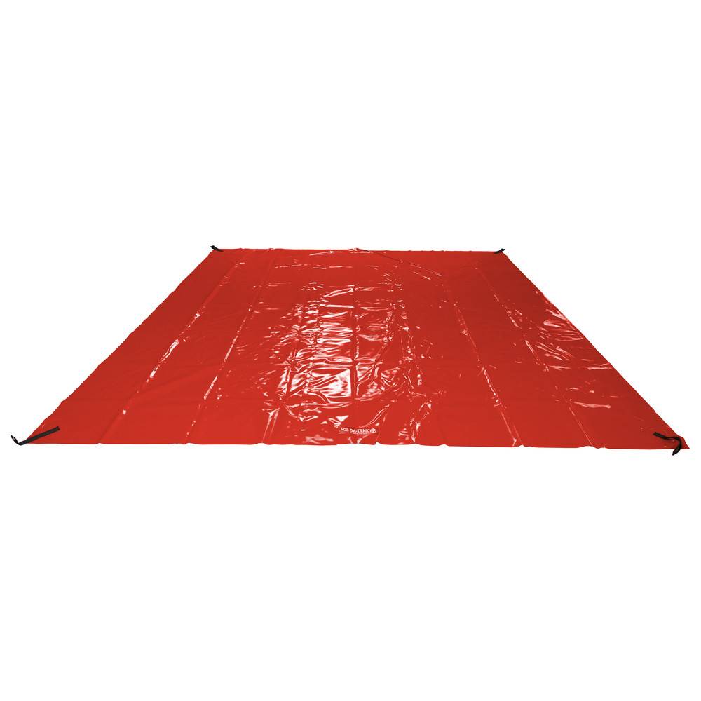 FOL-DA-TANK Bodenschutzplane für Faltbehälter, Vinyl, Rot, 2,5 x 2,5 m