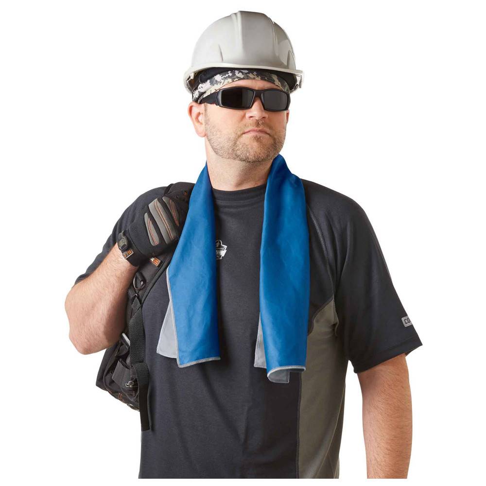 Ergodyne Mikrofaserkühltuch Chill-Its 6602MF, blau, 25 x 104 cm