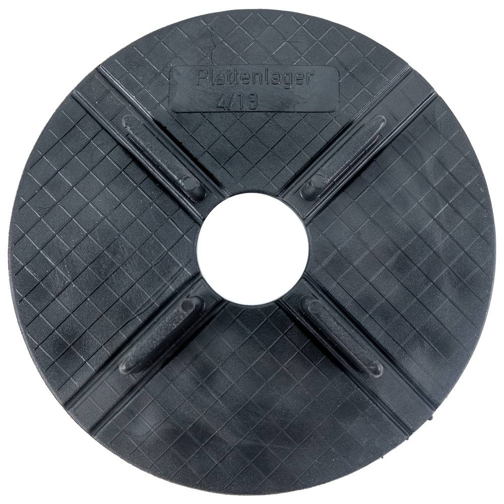 Sanpro Gummi Plattenlager / Terrassenlager mit Fugenkreuz 4/18 mm, Anzahl 1 Stück