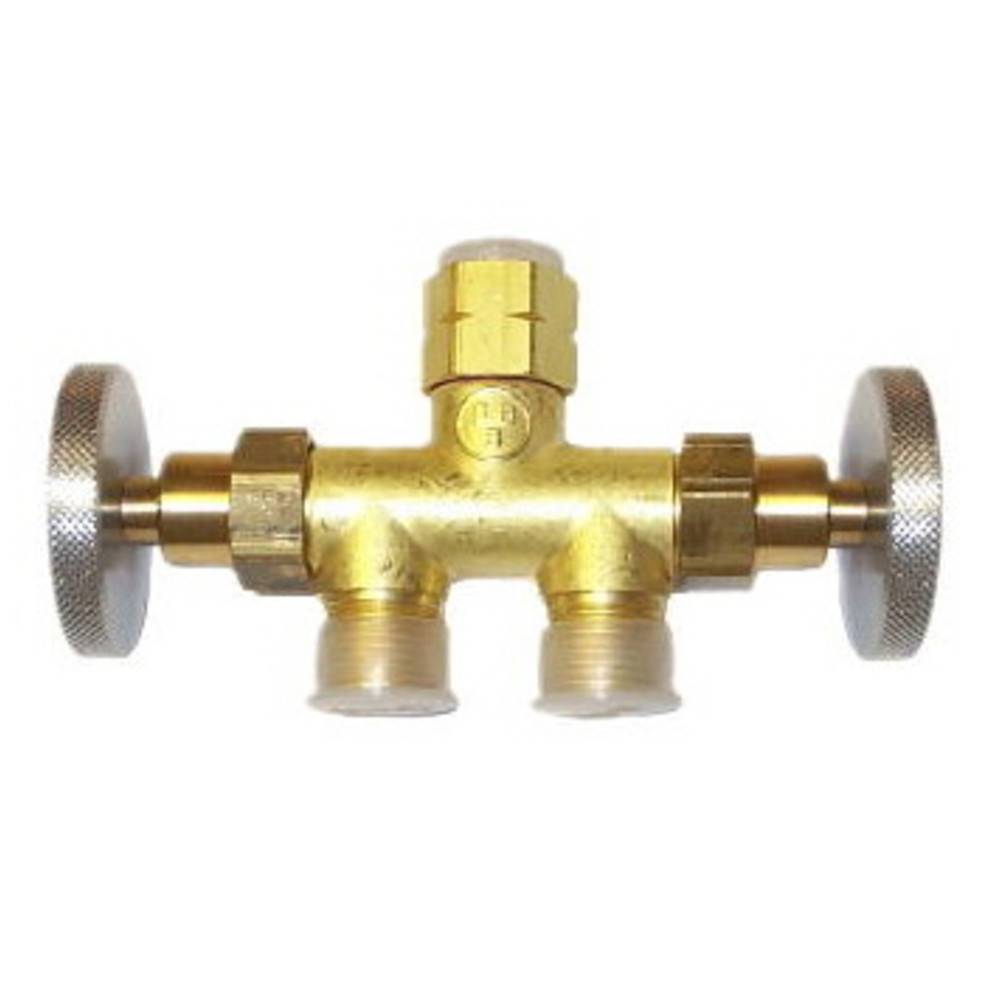 Borrmann Brenner Verteiler-Ventil mit 2 Ausgängen, zum Anschluss an R RS und RDS