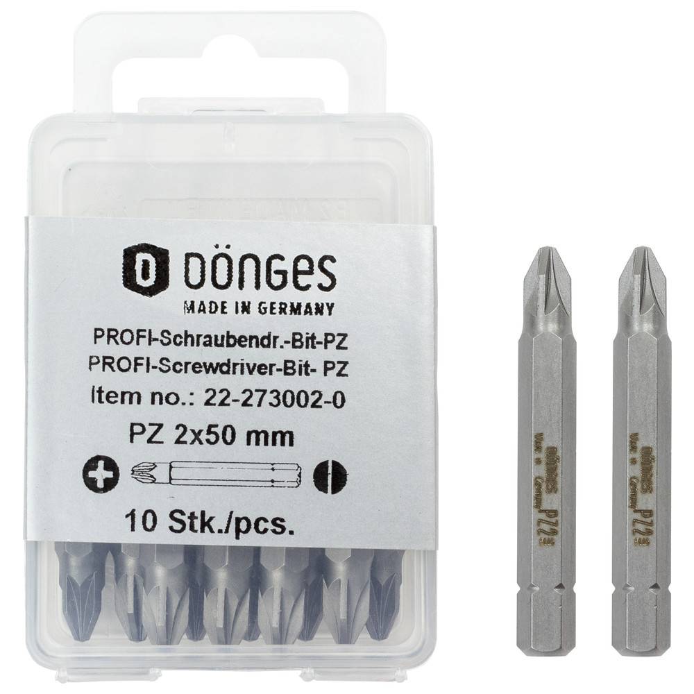 Dönges PZ-BIT für Kreuzschlitzschrauben, PZ 2, Länge 50 mm