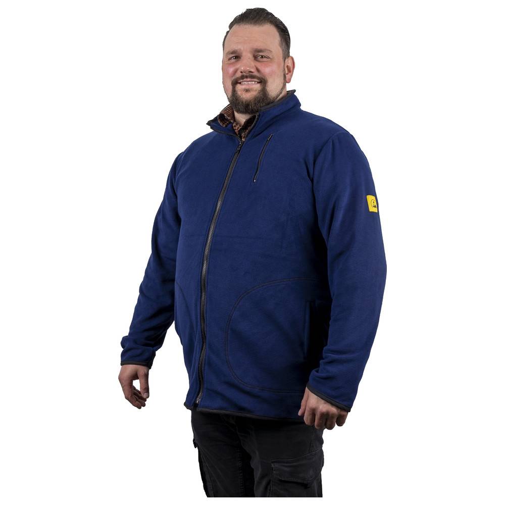 WETEC ESD-Fleecejacke, XL, blau