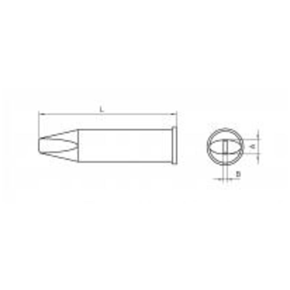 Weller Lötspitze Typ XHT Meißelform, XHT C/3,2 x 1,2 mm, gerade