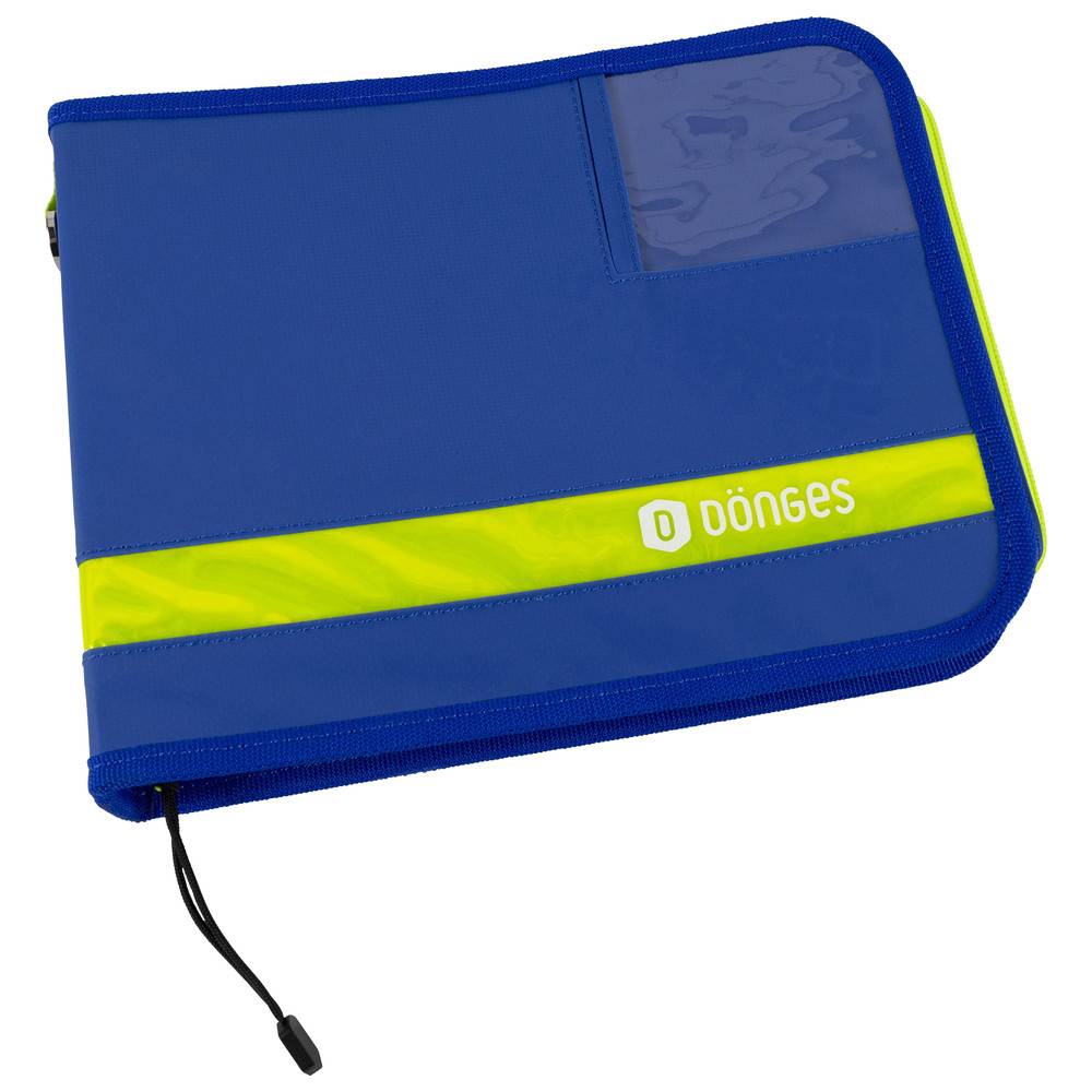 Dönges Fahrtenbuch A5 quer mit Schreibunterlage, blau/gelb