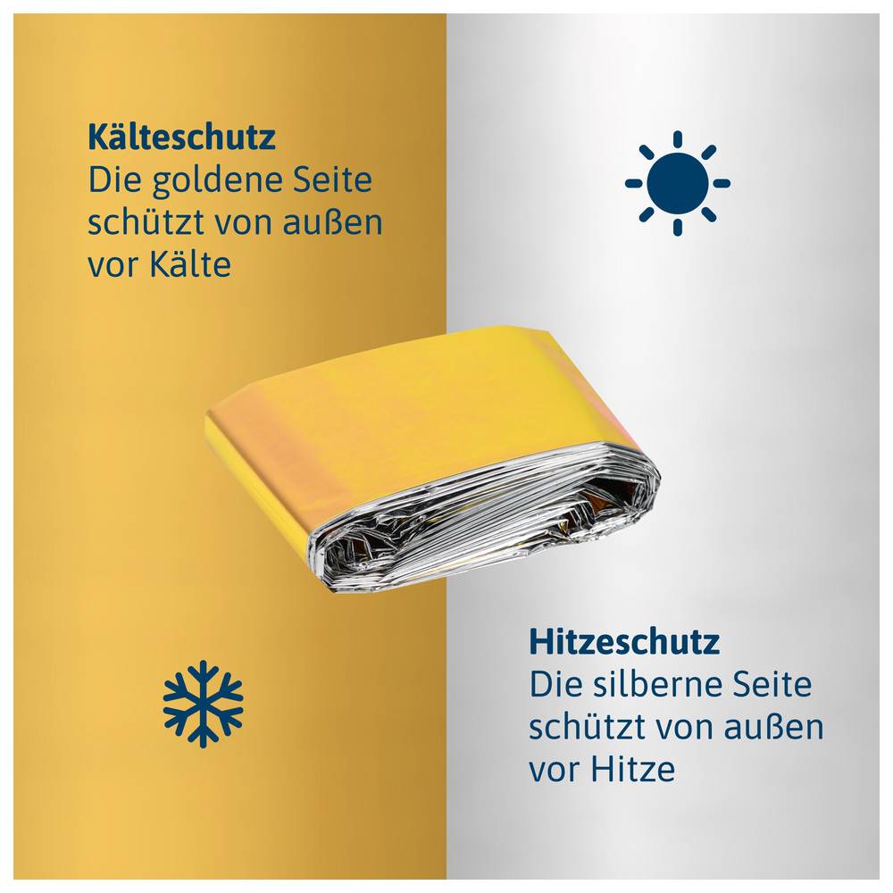 Dönges Rettungsdecke gold/silber