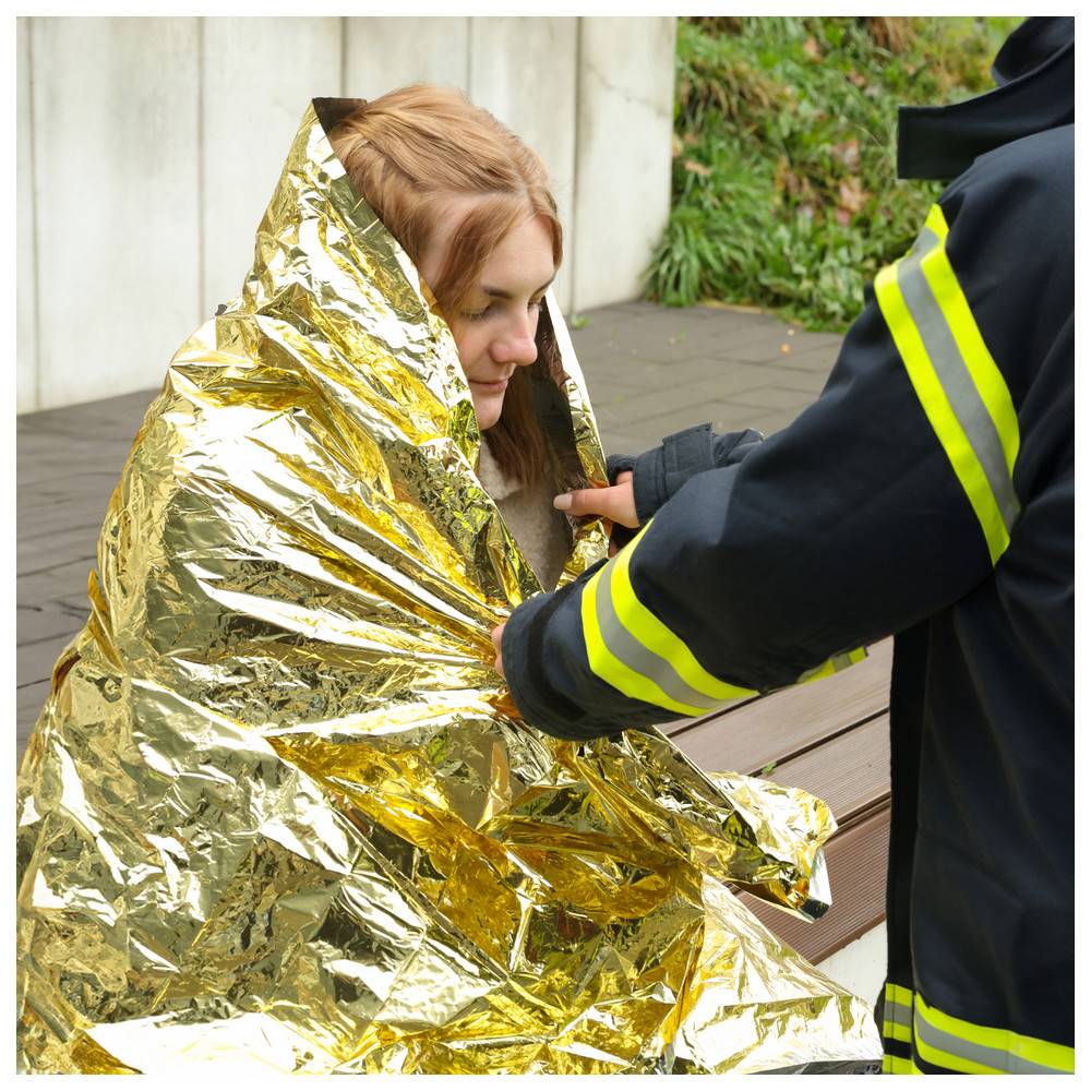 Dönges Rettungsdecke gold/silber