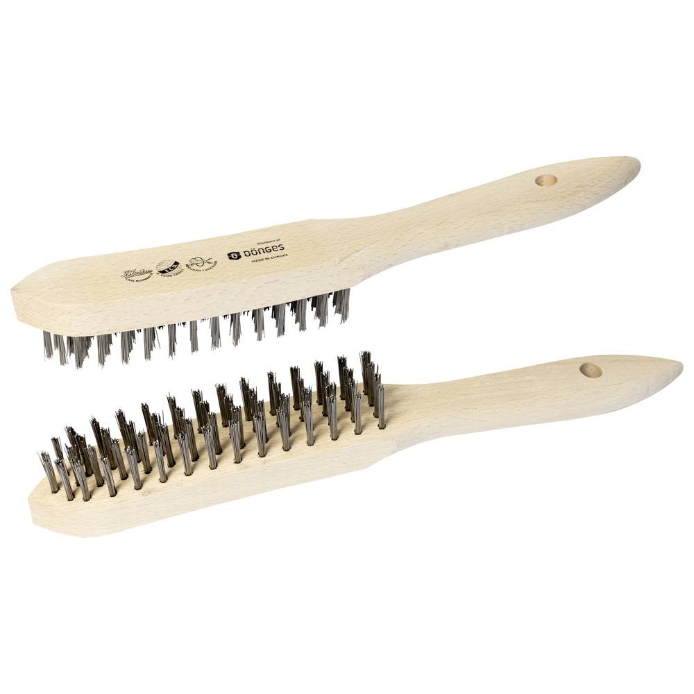Dönges Handdrahtbürste, Stahldraht, 3 reihig ECO/BLOSTA/LÖWE, 145/295 mm, 44 mm