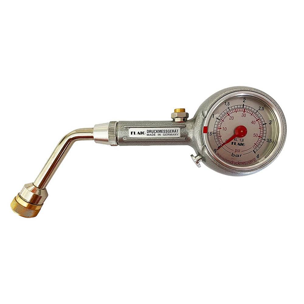Flaig Reifendruckprüfer 0-4 bar Reifendruckprüfer mit Ablassventil