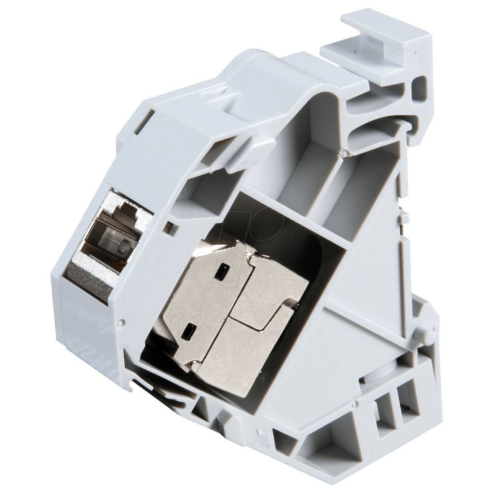 Dönges Hutschienen-Moduladapter für Keystonemodul RJ45, ohne Modul