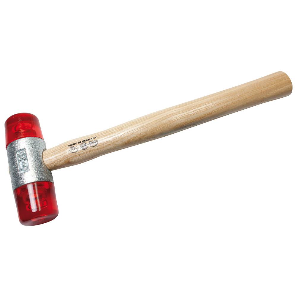 Dönges Kunststoffhammer mit lackiertem Eschenstiel, 22 mm, rot