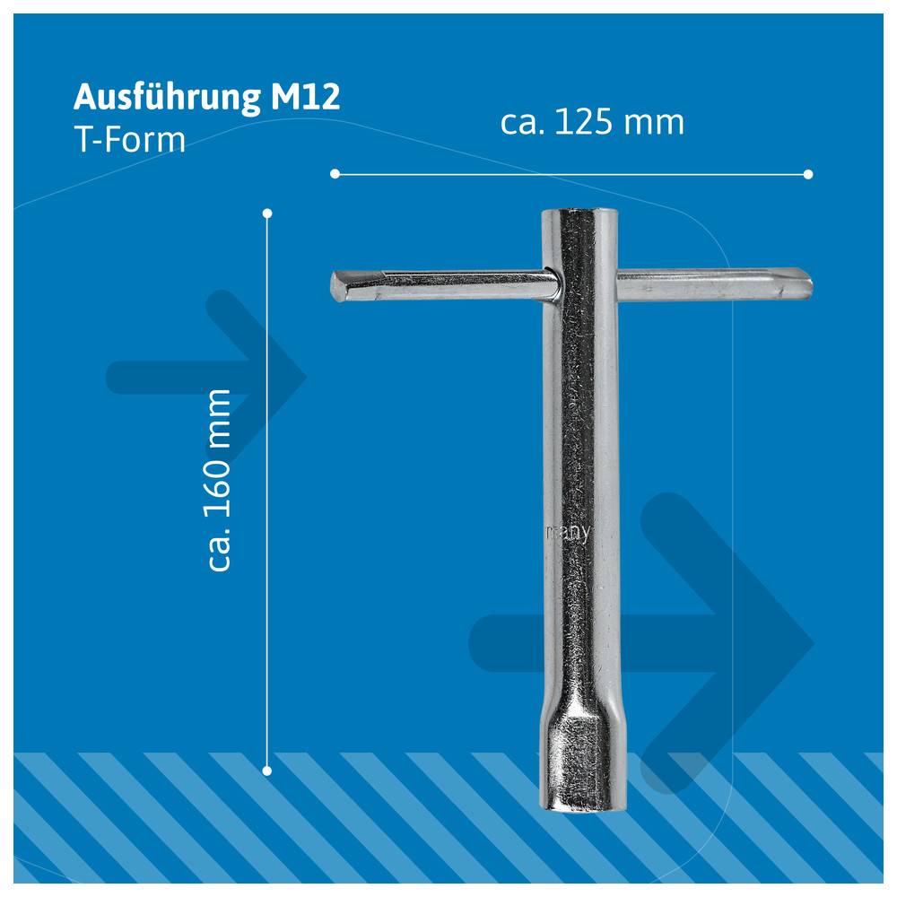 Dönges Schlüssel für Absperrpfosten, Economy, Dreikant M10
