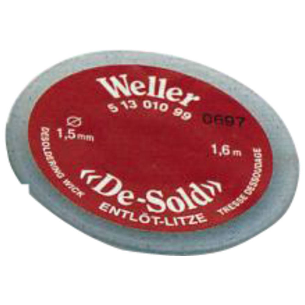 Weller Entlötlitze De-sold auf Spule, Breite 2,0 mm, Länge 1,6 m