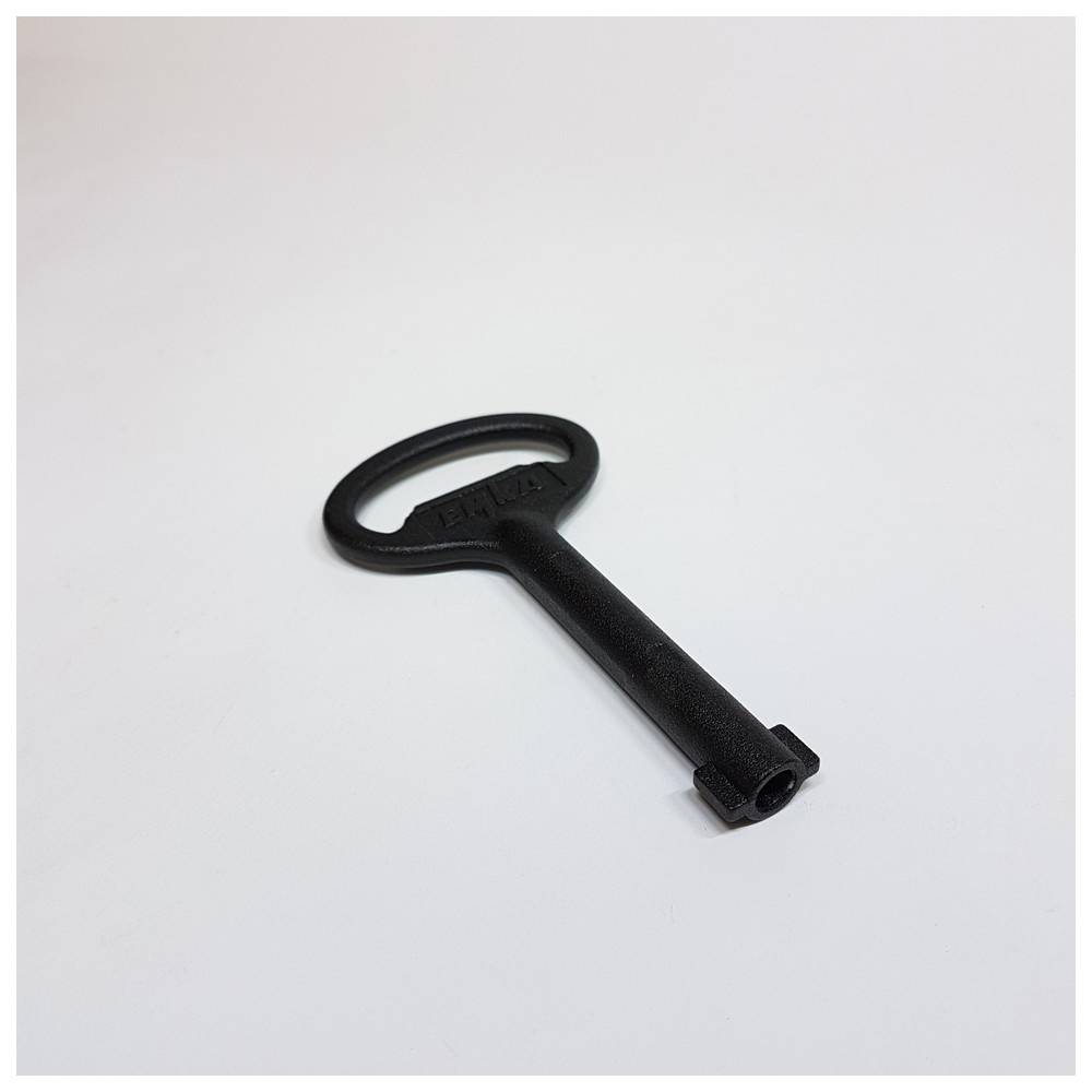 Dönges Schaltschrankschlüssel DIN 43668, Bohrung 5 MM, Doppelbart, schwarz