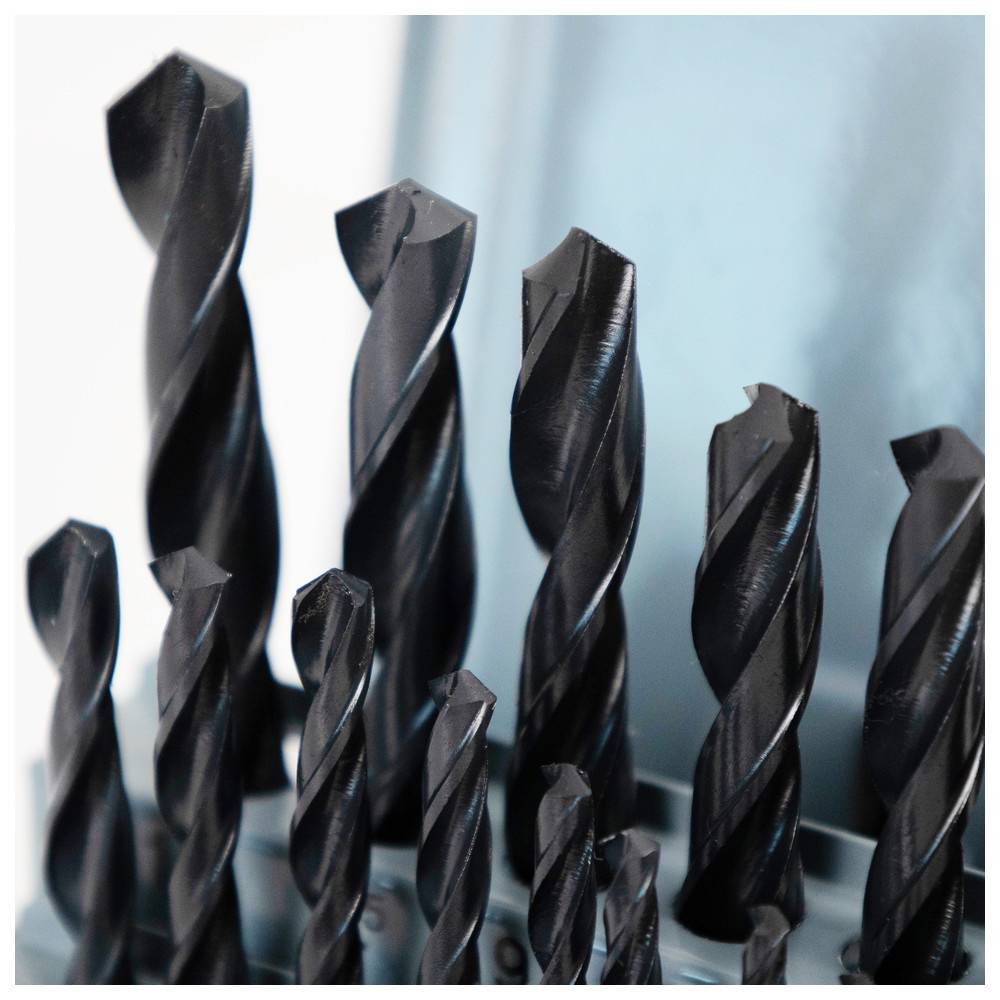 Dönges Spiralbohrer in Metallkassette, DIN338N, HSS, rollgewalzt, 1 - 13 mm, 25 tlg.