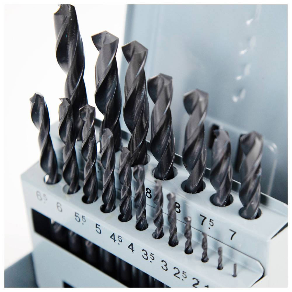 Dönges Spiralbohrer in Metallkassette, DIN338N, HSS, rollgewalzt, 1 - 13 mm, 25 tlg.