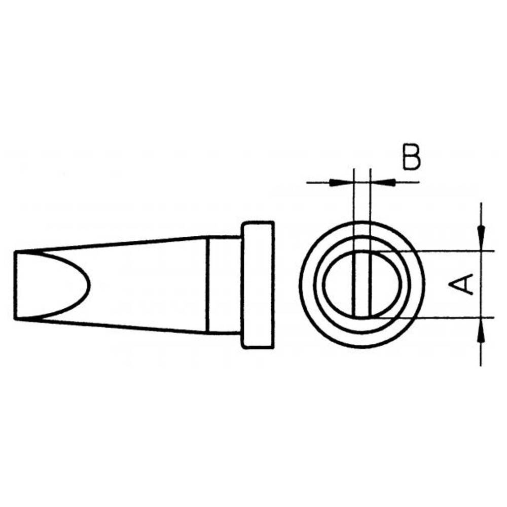 Lötspitze LT-BX, meißelförmig gebogen 30°, 2,4 x 0,8 mm