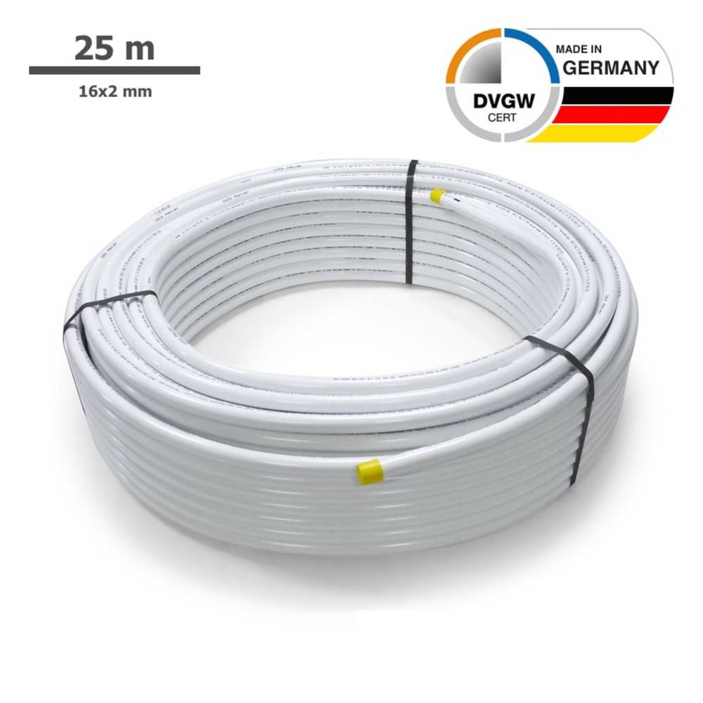 Sanpro THPRESS Aluverbundrohr - Mehrschichtverbundrohr, Länge 50 m, Größe 16x2