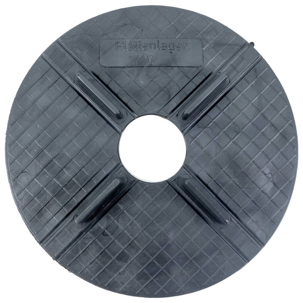 Sanpro Flaches Gummi Stelzlager - Plattenlager 3 mm Fuge / 10 mm Höhe, Anzahl 1 Stück