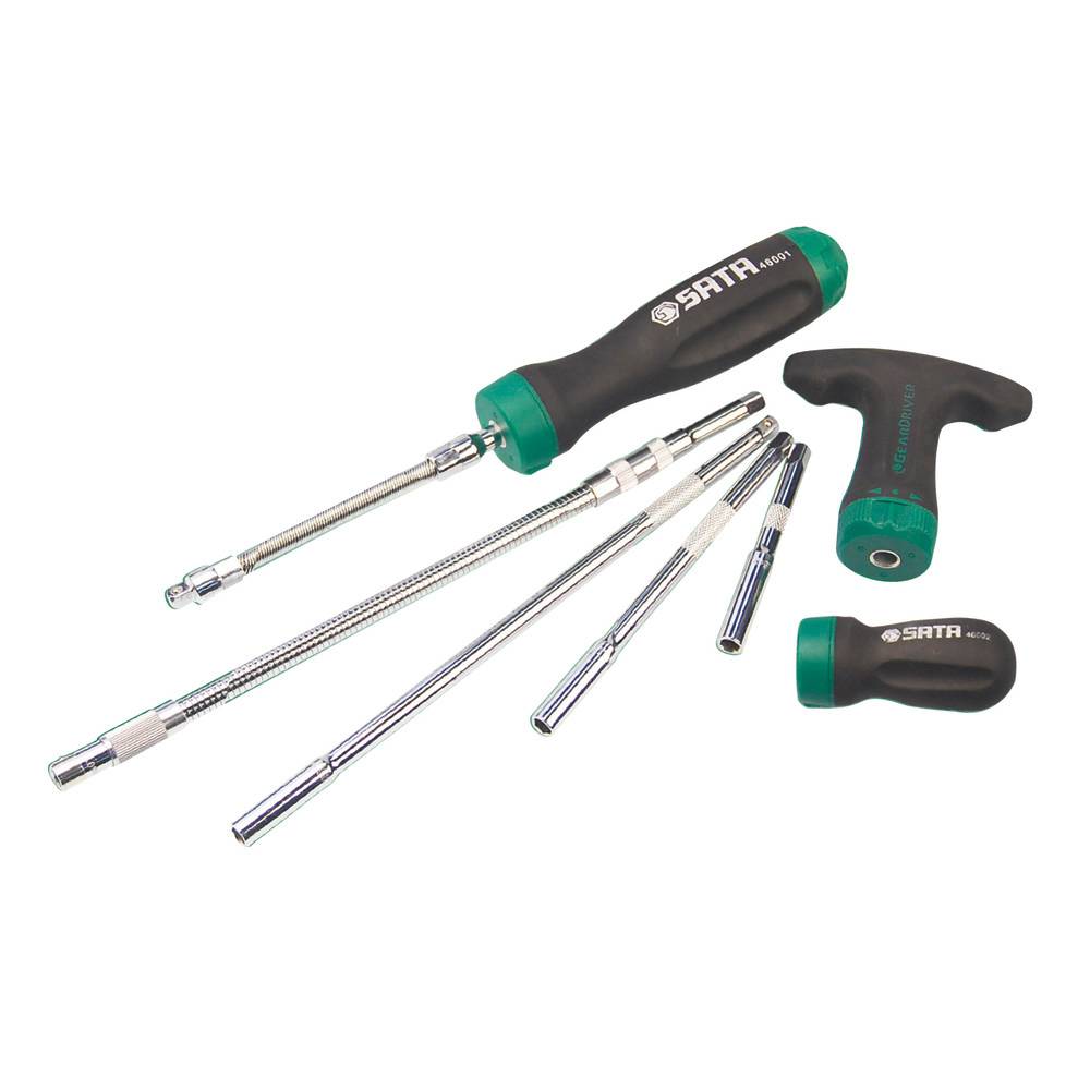 SATA Ratschen-Schraubendreher Satz 24-tlg. in Aubewahrungsmappe