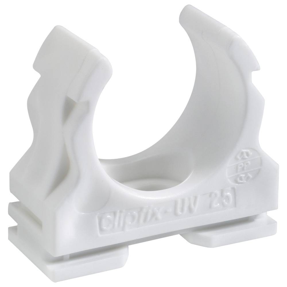 FRA clipfix-UV 20 schwarz Kunststoff-Klemmschelle