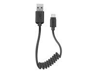 sbs mobile USB-Ladekabel USB-B Stecker, USB-C® Stecker 0.50 m Schwarz Flexibel TECABLETYPCSK