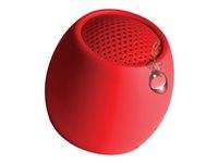 Boompods Zero Bluetooth® Lautsprecher Freisprechfunktion, stoßfest, Wasserfest Rot