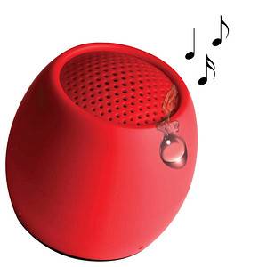 Boompods Zero Bluetooth® Lautsprecher Freisprechfunktion, stoßfest, Wasserfest Rot