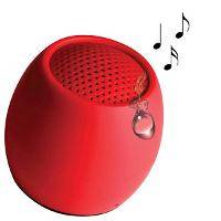 Boompods Zero Bluetooth® Lautsprecher Freisprechfunktion, stoßfest, Wasserfest Rot