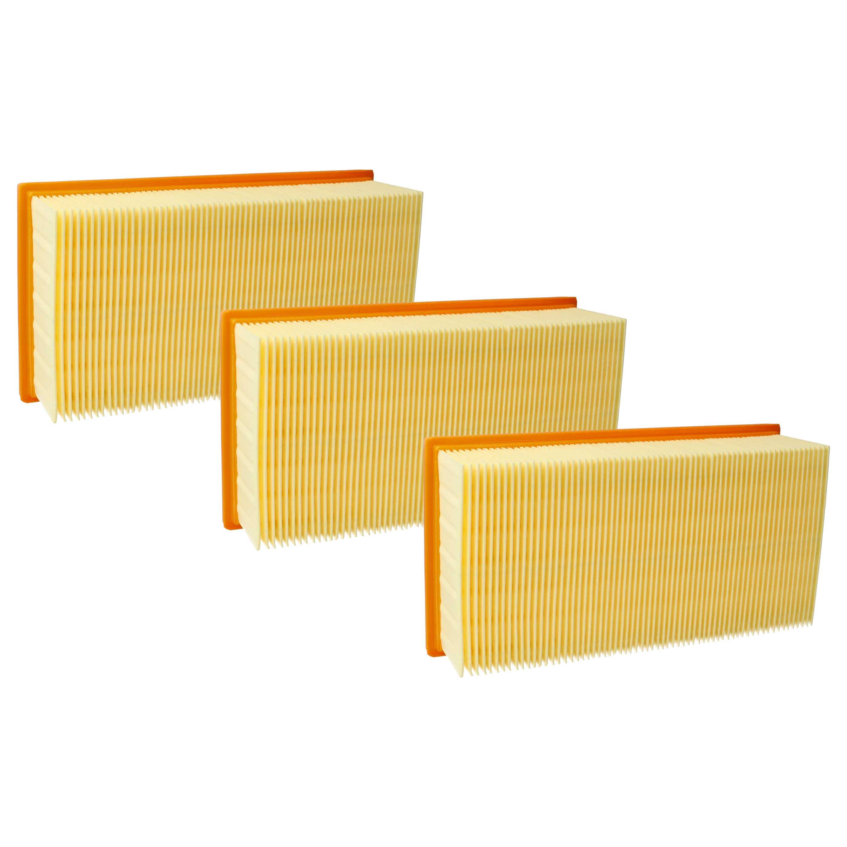 vhbw 3x Flachfaltenfilter L - M kompatibel mit Flex S35, S35HO Staubsauger