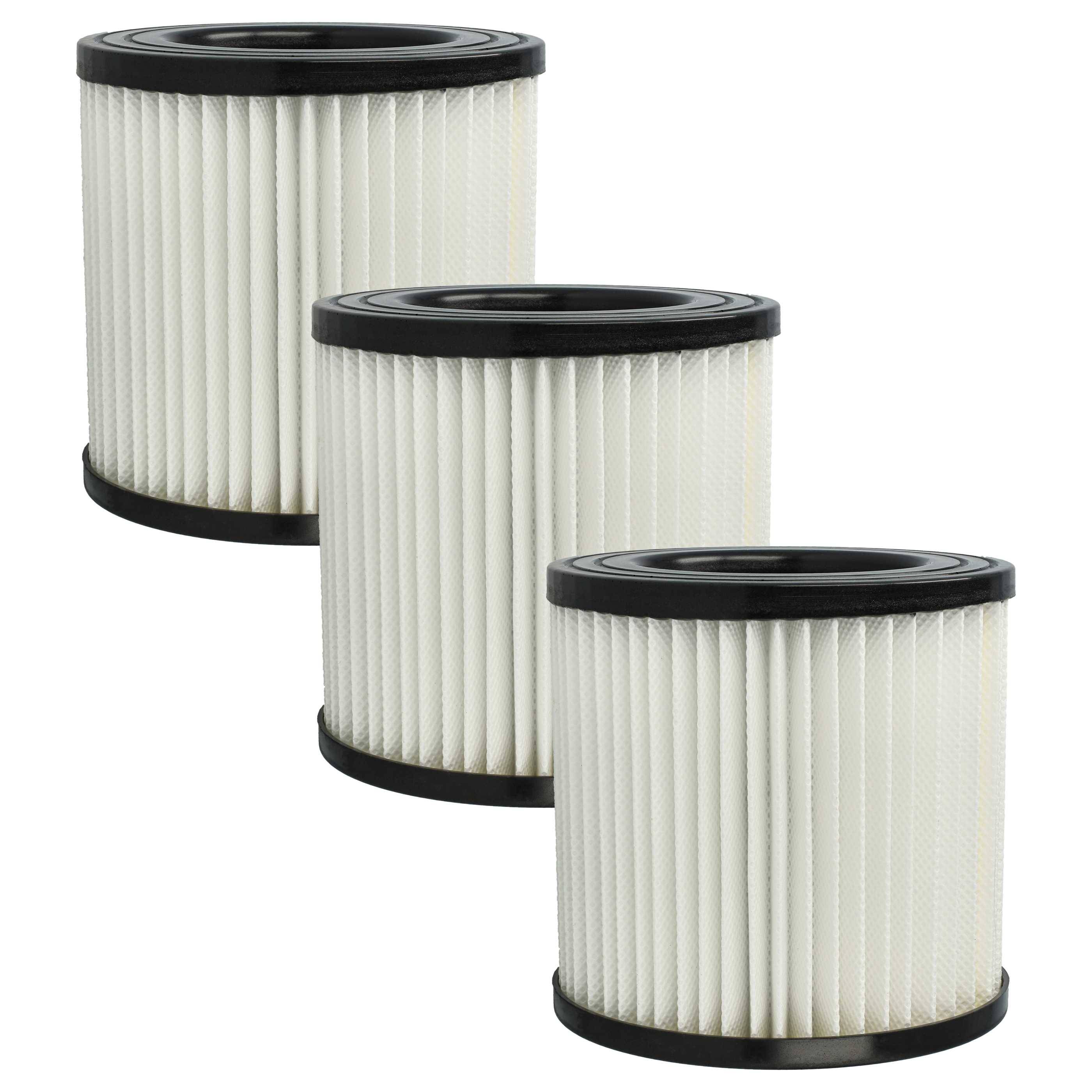 vhbw 3x Staubsaugerfilter Ersatz für Scheppach 7907702702 für Staubsauger - HEPA-Filter Weiß