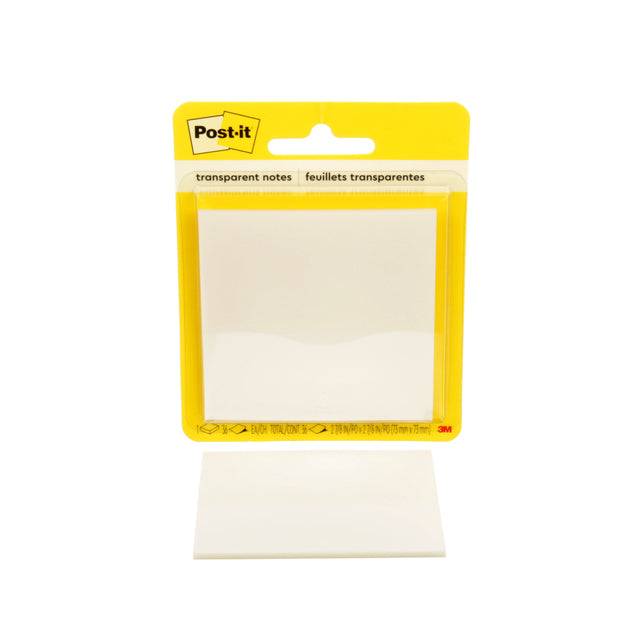 Post-it Haftnotizen transparent notes, farblos, 73 x 73 mm