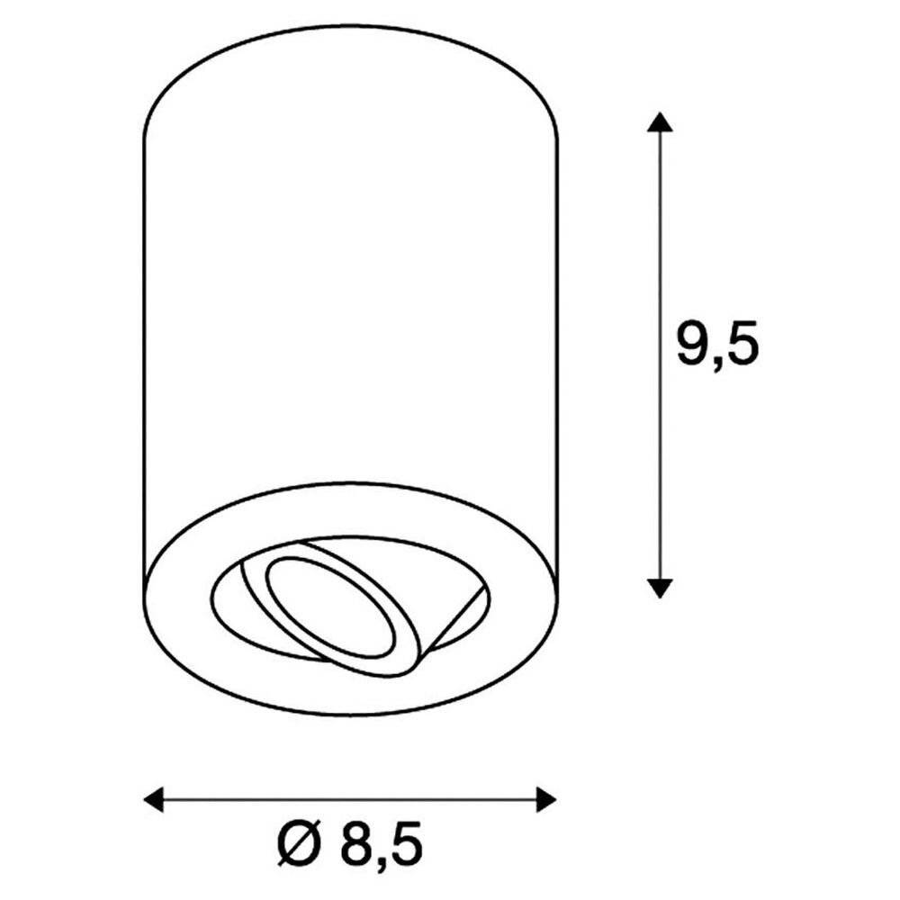 SLV Triledo Round CL LED-Aufbauleuchte LED LED fest eingebaut 6W Warmweiß Weiß (matt)