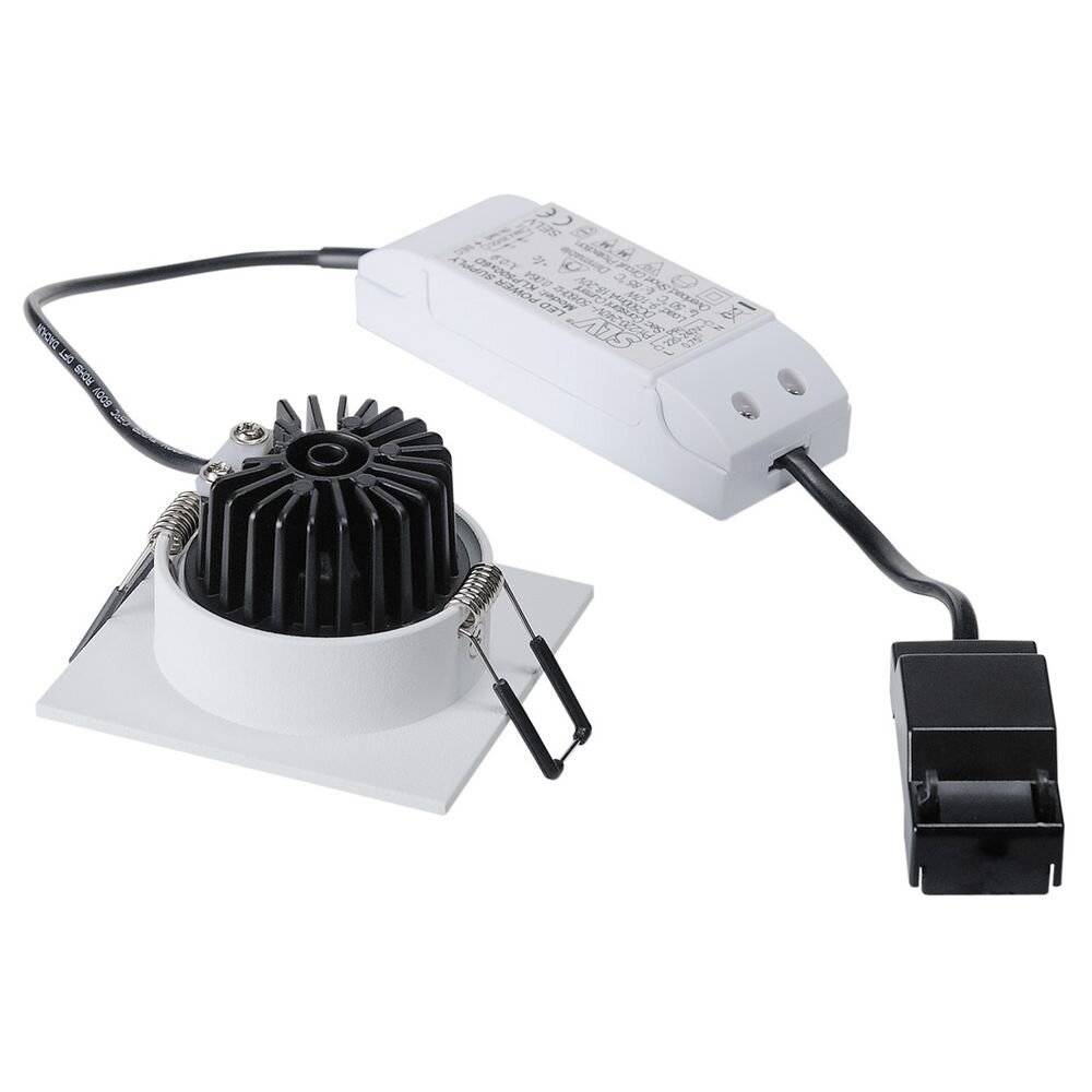 SLV 114431 Patta-I LED-Einbauleuchte LED LED fest eingebaut 12W Weiß (matt)