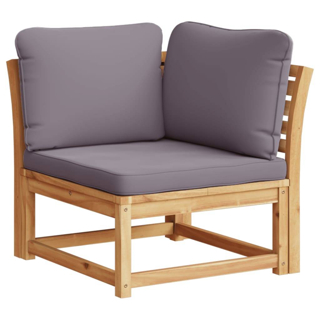 vidaXL Gartensofa mit Kissen 2-Sitzer Massivholz Akazie