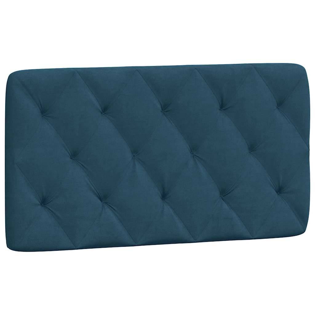 vidaXL Kopfteil-Kissen Blau 100 cm Samt