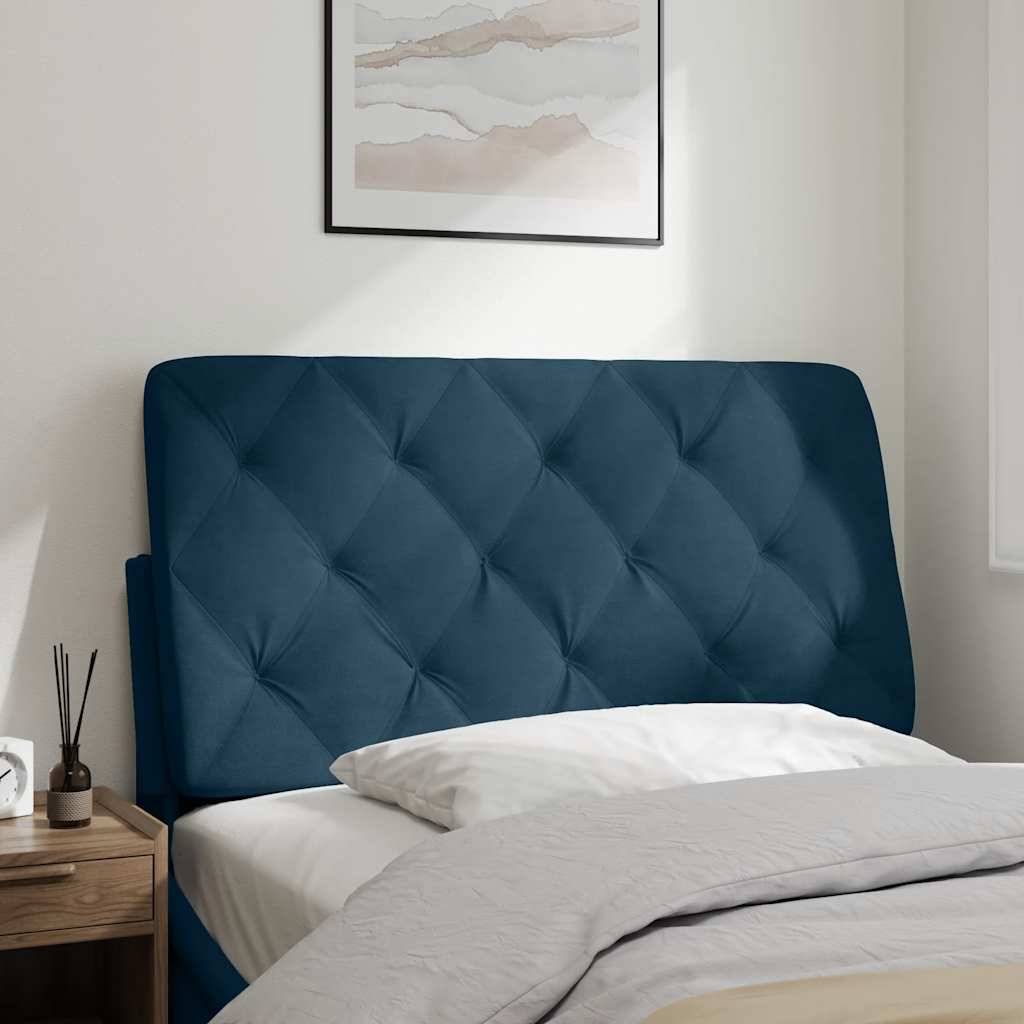 vidaXL Kopfteil-Kissen Blau 100 cm Samt