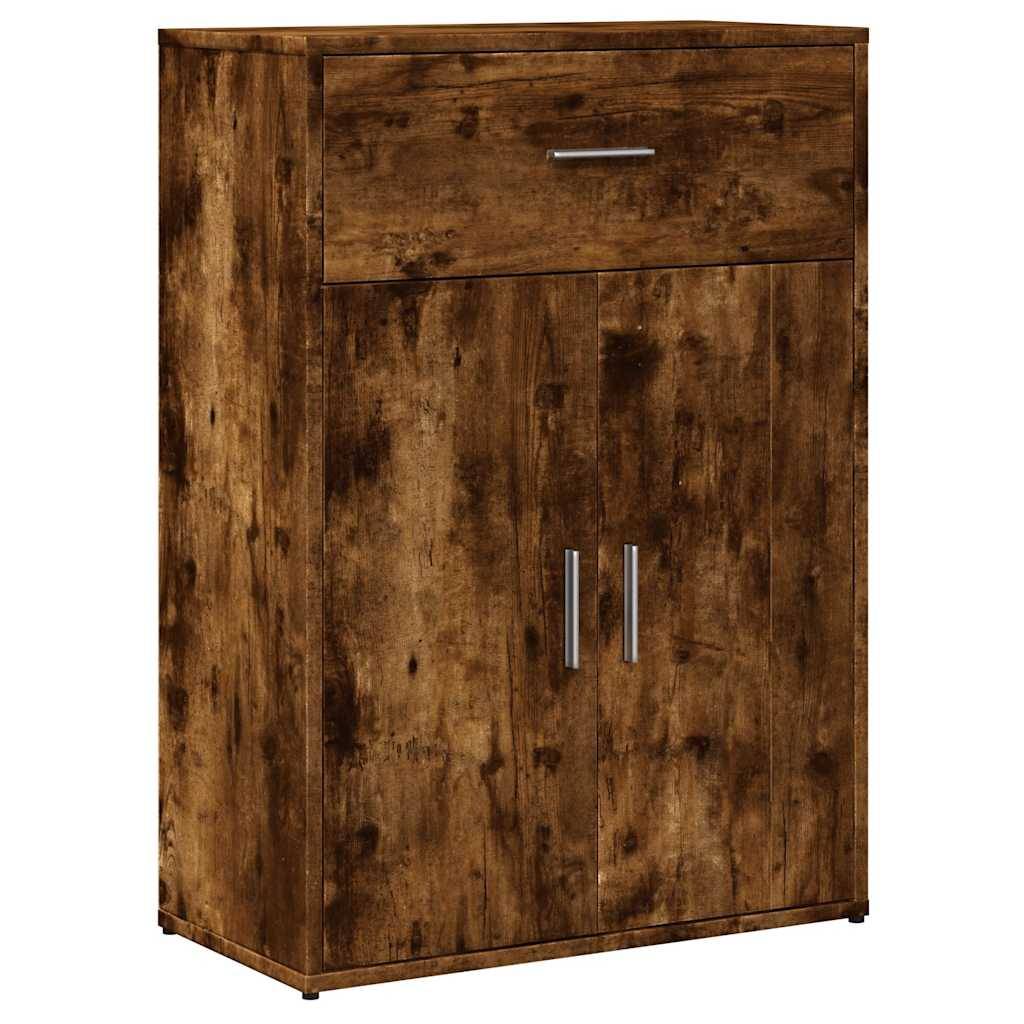 vidaXL Sideboard Räuchereiche 60x30x84 cm Holzwerkstoff