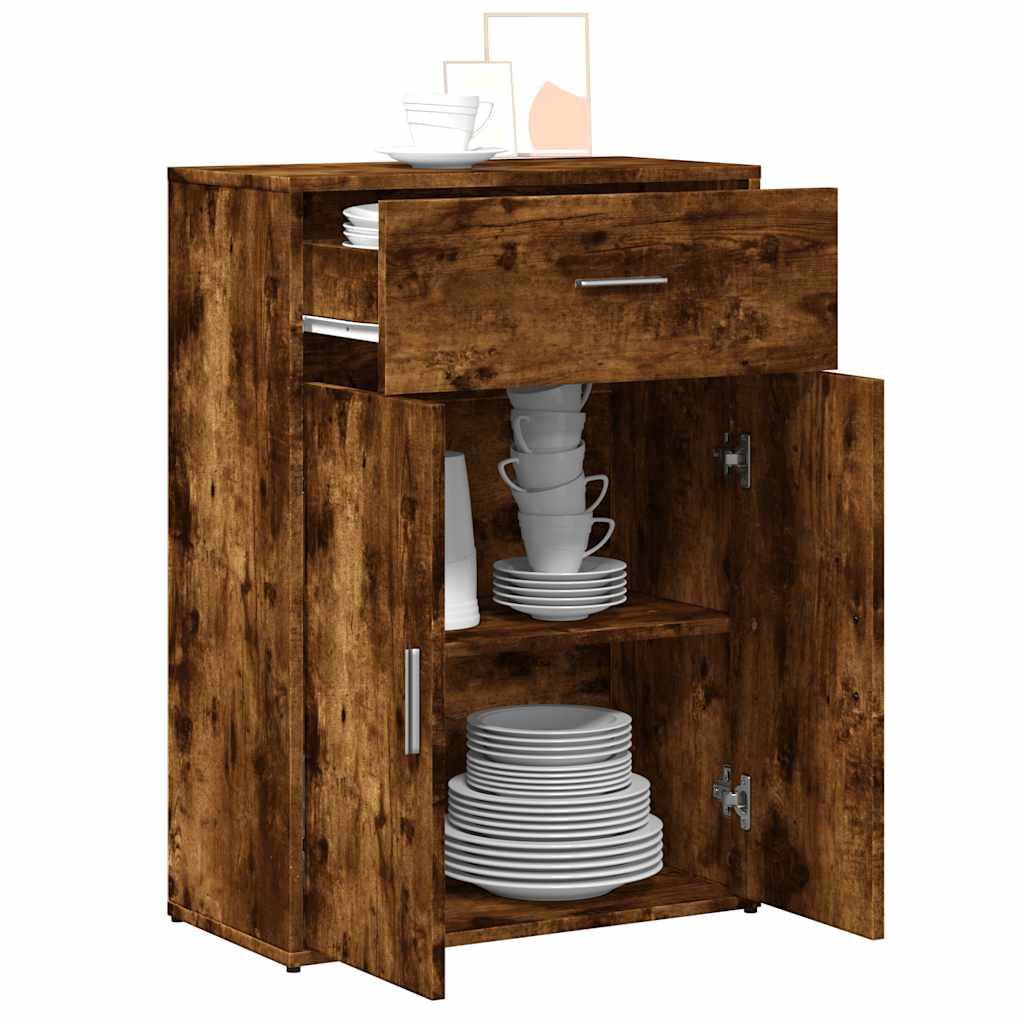 vidaXL Sideboard Räuchereiche 60x30x84 cm Holzwerkstoff