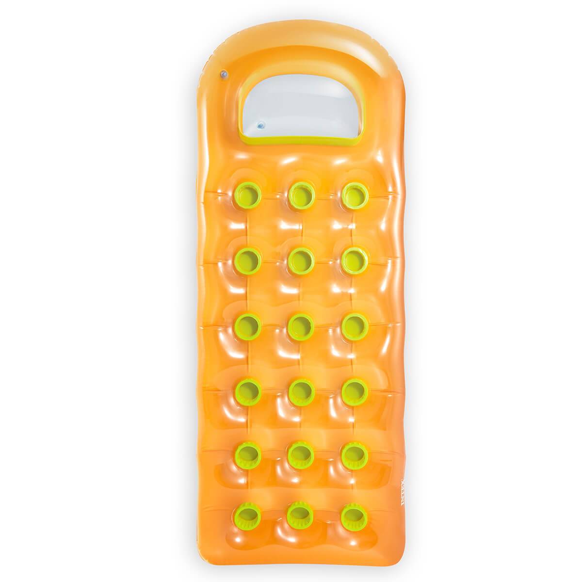 Intex Farbiges Luftbett mit Fenster - Orange