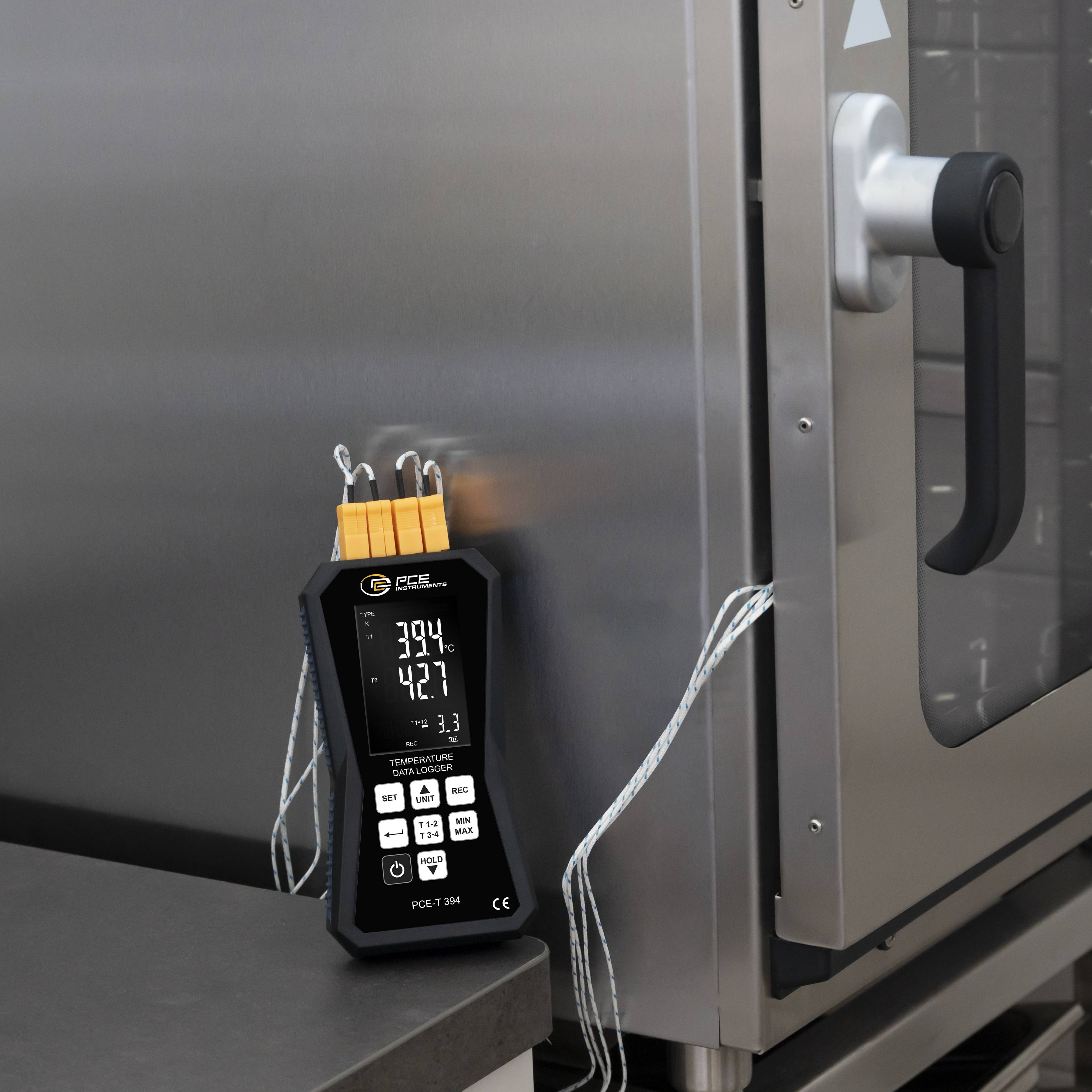 PCE Instruments PCE-T 394 PCE-T 394 Temperatur-Datenlogger Messgröße Temperatur -200 bis 1370°C PDF Funktion