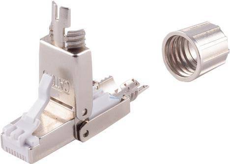 Netzwerk Adapter-LSA Verbinder, werkzeuglos, quick, STP, Cat. 6A