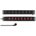 Logilink 19" Steckdosenleiste 8fach, einzeln schaltbar Logilink 19" Steckdosenleiste 8fach, einzeln schaltbar