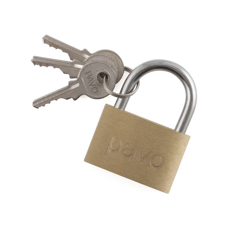 Pavo Vorhängeschloss gold